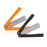 THDFTDT Knife Sharpener   2 Double-Sided Diamond Stones 400/600 Grit