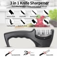 thumbnail image 1 of Knife Sharpener 3 Stage Professional System Polish Sharpening Kitchen Tool NEW, 1 of 11