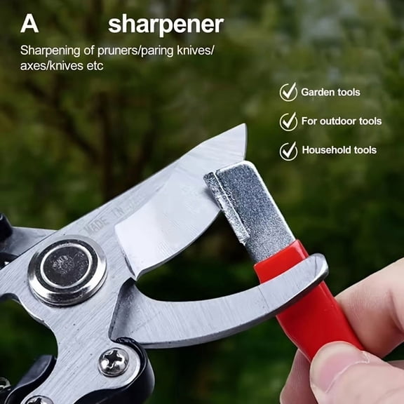 Knife Sharpener, Dual Stage Manual Knife Sharpening Tool with Tungsten Carbide & Diamond Ceramic Slots, Portable Kitchen Knife Sharpener for Blades, Scissors, Household Tools and Edge Restoration
