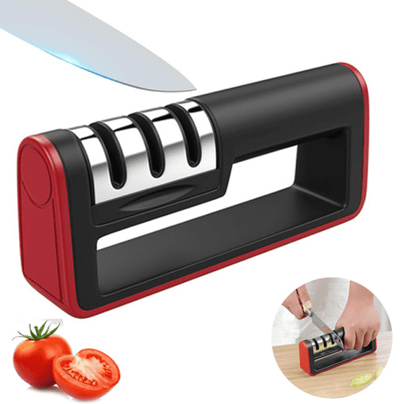Knife Sharpener Professional 3 Stage Ceramic Tungsten Kitchen Sharpening System