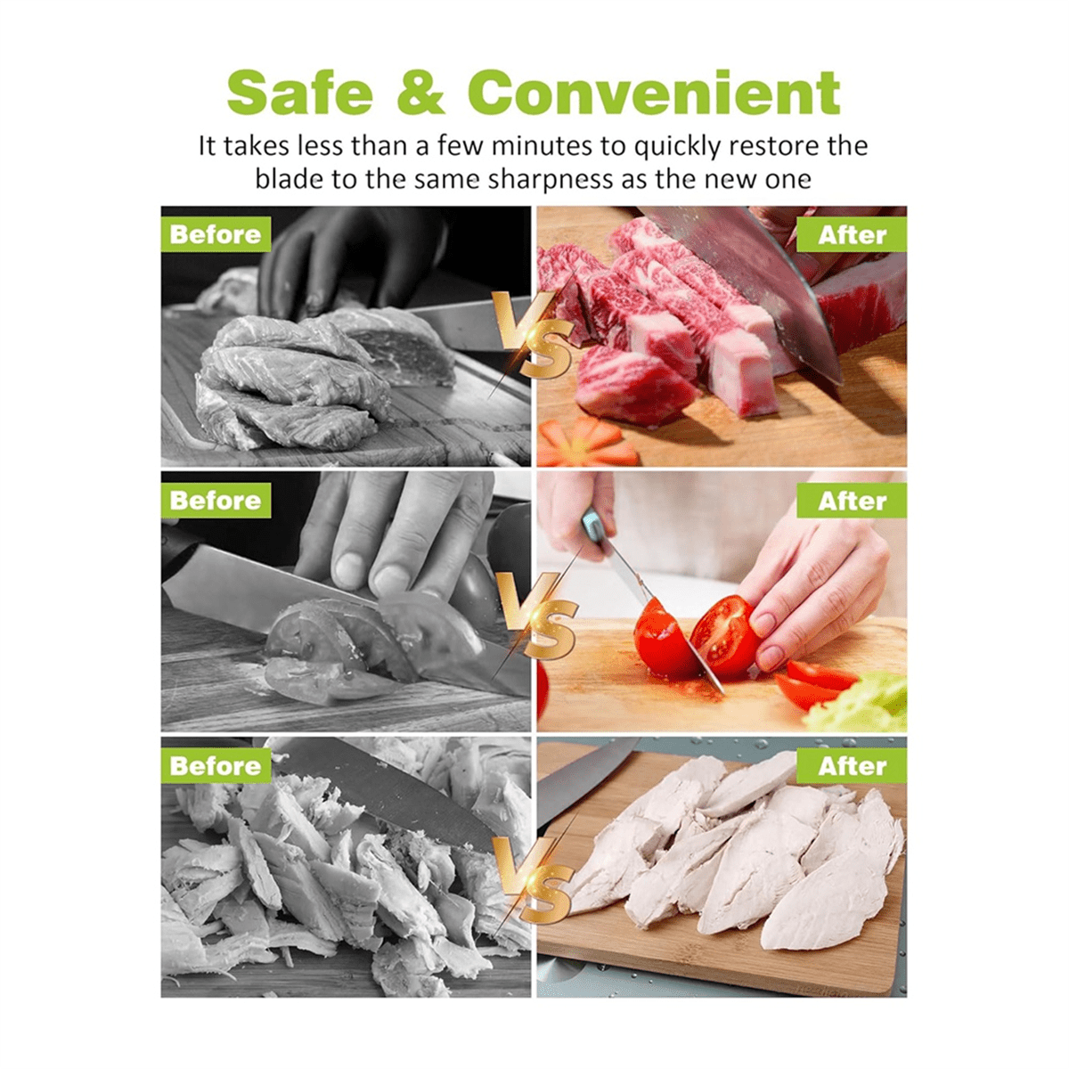 Knife Sharpener, Sharpener with Scissors Sharpener, Knife Sharpener