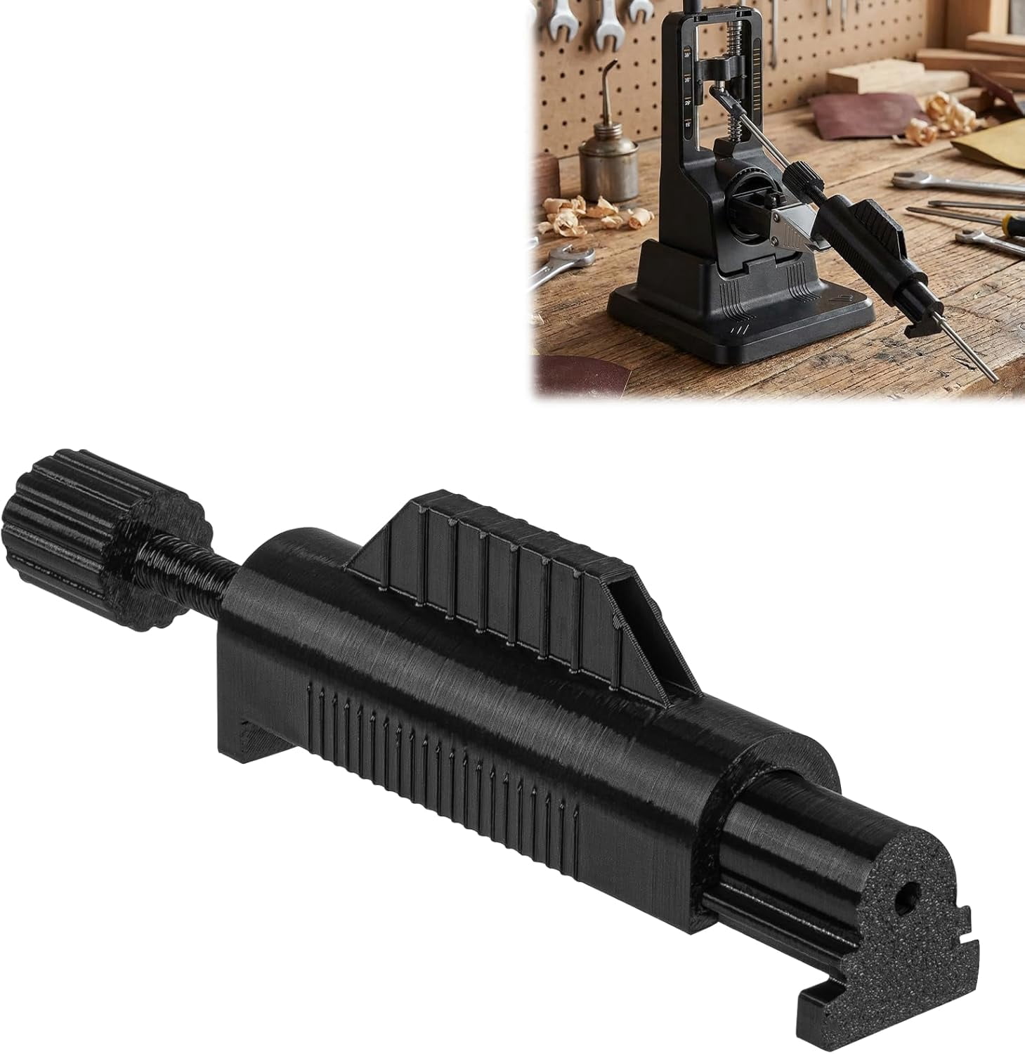 Knife Sharpener Stone Holder for Work Sharp | Fits 3 1/8'' up to 6'' Inch Sharpening Stones | Compatible with Precision Adjust System | Expands Stone Options | Enhances Sharpening Flexibility