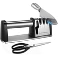 thumbnail image 1 of Knife Sharpeners, 4 in 1 Kitchen Blade and Scissors Sharpening Tool, Powerful Professional Chef's Kitchen Knife Accessories, Manual Knife Sharpener Kitchen, 1 of 9