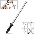 thumbnail image 1 of Diamond Honing Steel 8" Knife Sharpening Rod Kitchen Sharpener Stick with Honing Hook, 1 of 5