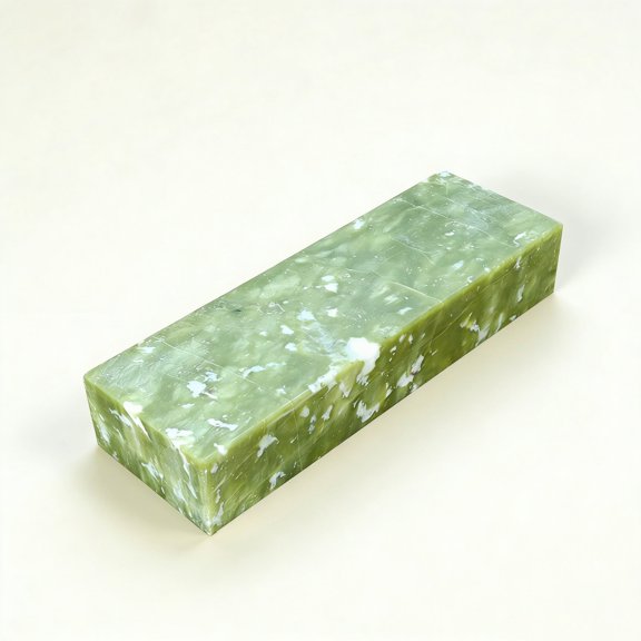 Knife Sharpening Stone, 10000 Grit Whetstone Fine Polishing Natural Green Honing Oilstone for Knives and Tools