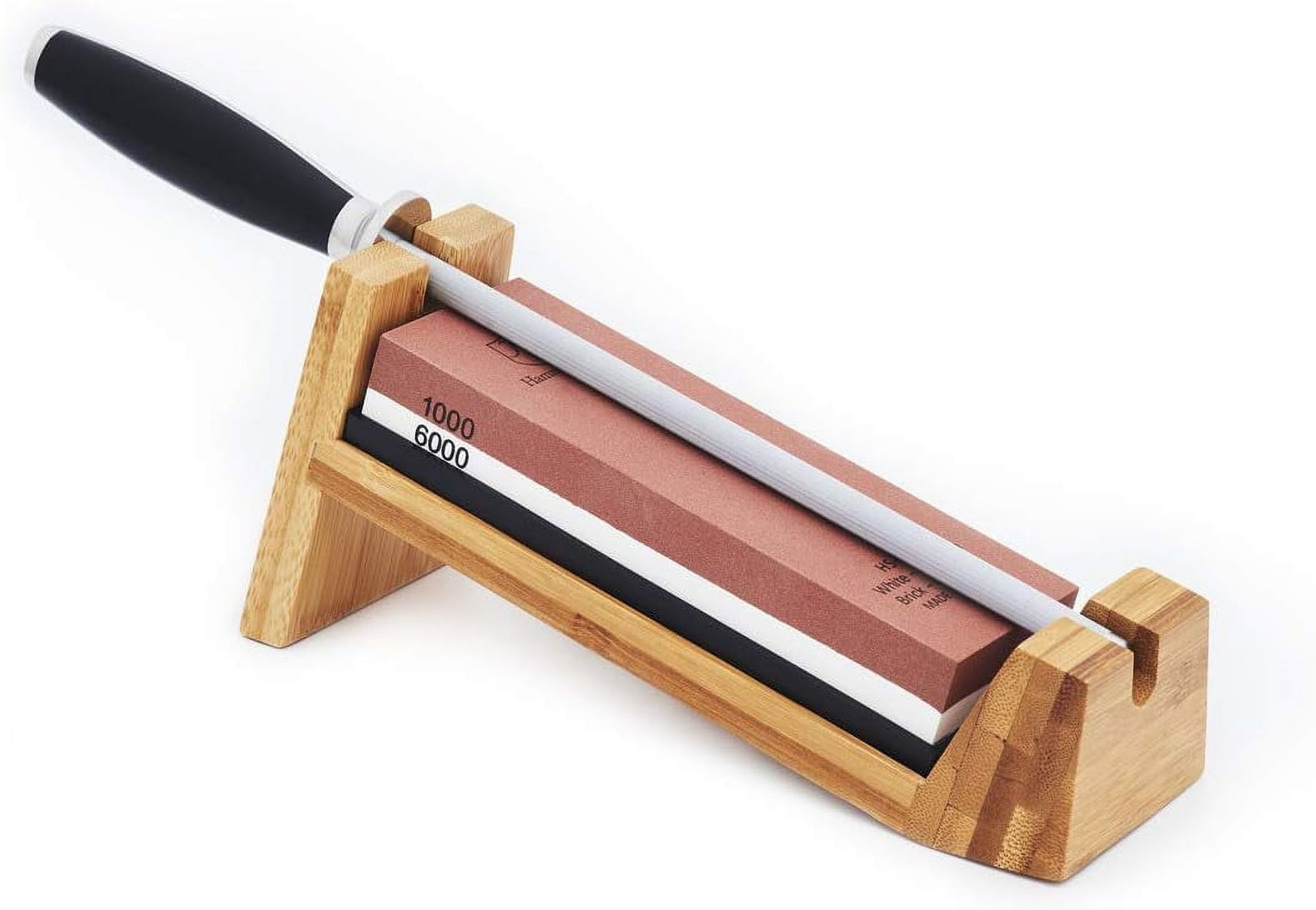 Knife Sharpening System Whetstone Knife Sharpener Kit With Honing Rod