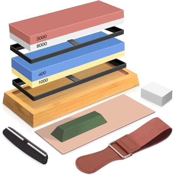 Knife Sharpening Wet Stone Kit Whetstones 3000 8000 Whetstone 400 1000 Grit