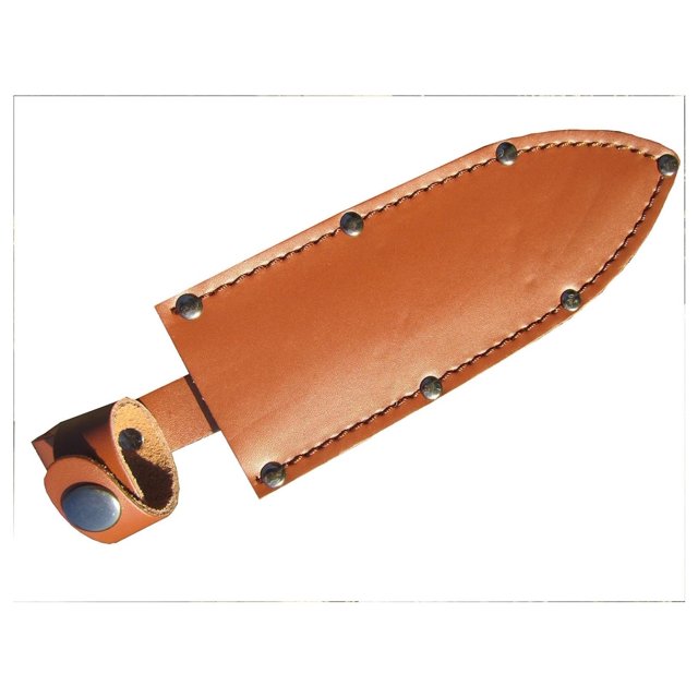 Knife Sheath Riveted Genuine Leather Up to 7inch Single/Double Edge Blade Riveted Belt