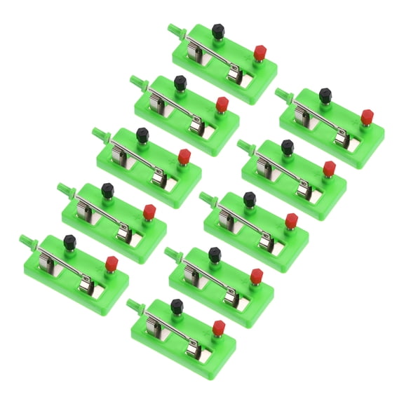 Knife Switch, 10 Pcs Single Pole Single Throw Switch Diy Electronic Kit for Physics Laboratory Equipment Teaching