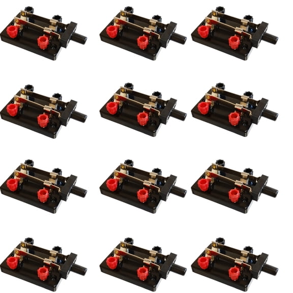 Circuit Switch, Double Pole, Single Throw. Pack of 12.