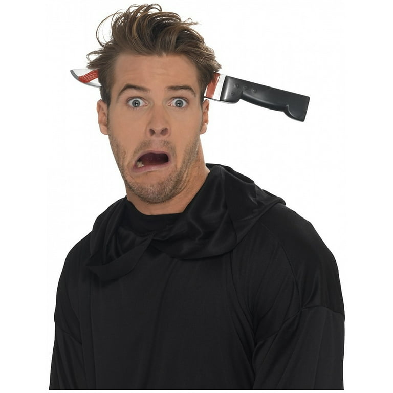 Knife Through Head Headband Adult Black Knife Through Head Headband Adult Black