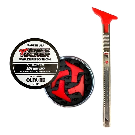 KnifeTucker by WrapOn Tools | Vinyl Installation Tool, Car Wrapping | Window Tinting | Sign Making: Tucking tool for OLFA/NT-Red Dot Knife | OLFA/RD