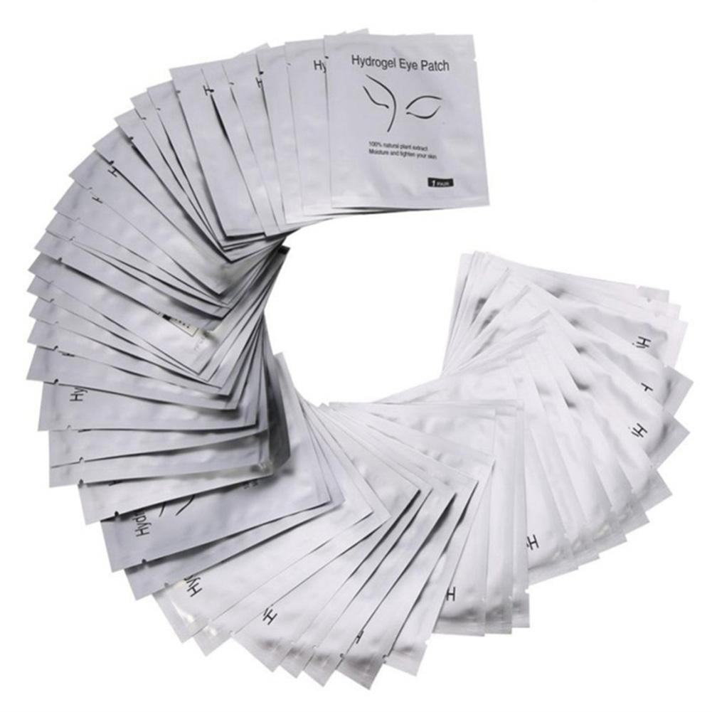 Knifun 50Pairs/Set Grafted Eyelash Hydrogel Under Eye Gel Pad Patch