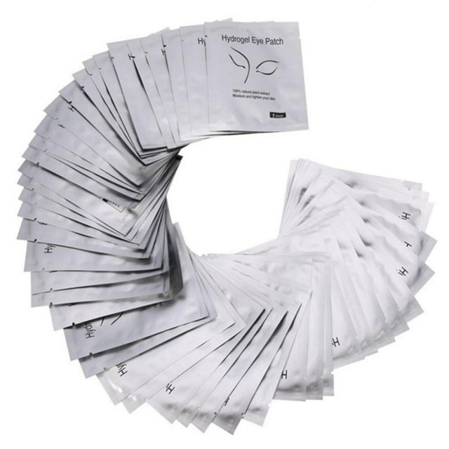 Knifun 50Pairs/Set Grafted Eyelash Hydrogel Under Eye Gel Pad Patch