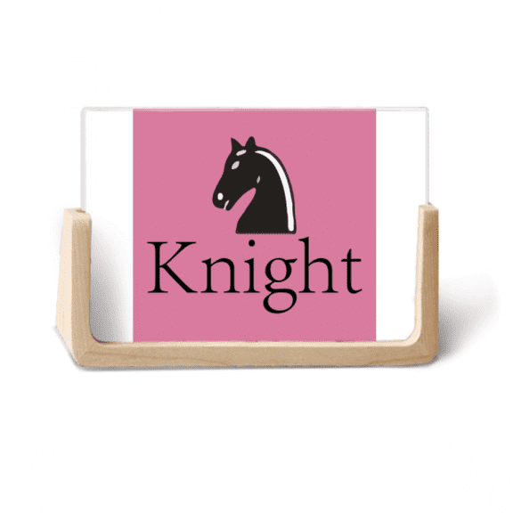 Knight Black Word Chess Game Photo Wooden Photo Frame Tabletop Display