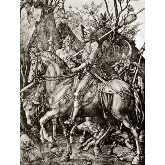 Knight Death And The Devil Poster Print by Albrecht Durer (11 x 14)