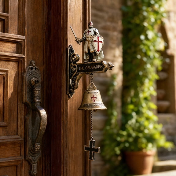 Knight Doorbell Wall Decor Resin Entryway Mounted Chime Cover Home Front Door Accent