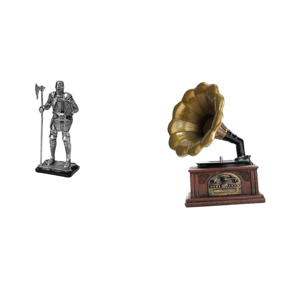 Knight Figurine Desktop Sculpture Collectible Resin Material for Bedroom Living Room and Office Decor
