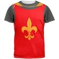thumbnail image 1 of Knight Fleur-de-lis Costume All Over Adult T-Shirt - Large, 1 of 2