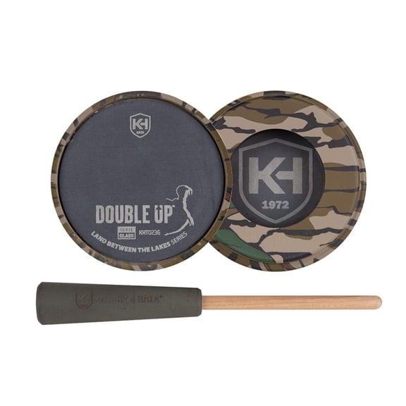 Knight & Hale Double Up Slate/Glass Double-Sided Turkey Pot Call