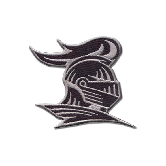 Knight Helmet Embroidered Patch Iron On And Sew On Medieval Warrior Applique For Jackets, Backpacks, Hats And Clothing Durable Stitch Design