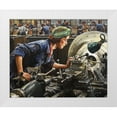 thumbnail image 1 of Knight, Laura 24x20 White Modern Wood Framed Museum Art Print Titled - Ruby Loftus Screwing a Breech-ring, 1 of 4