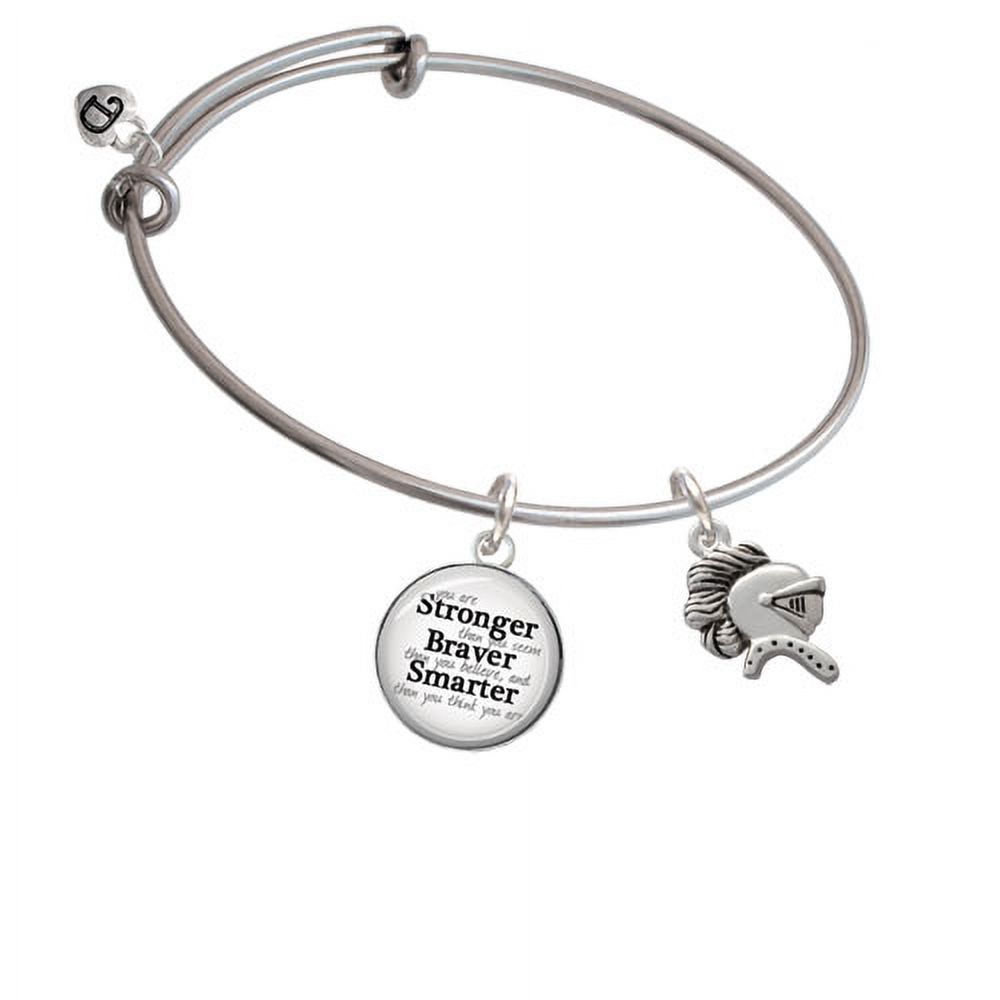 Knight - Mascot Stronger Braver Smarter Bangle Bracelet - Walmart.com