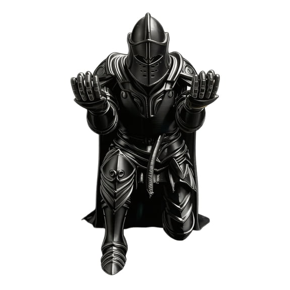 Knight Pen Holder Desk Organizers and Accessories Funny Executive Pen Stand Fancy Cool Office Gadgets Cool Desk Decorations for Men Home Supplies(Classic)