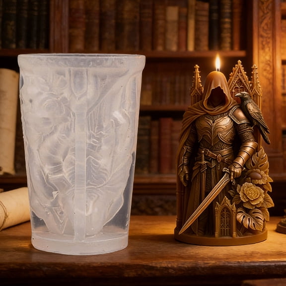 Knight and Raven Scented Candle Silicone DIY Mold – Aromatherapy Candle Silicone for Diffuser Stone Epoxy Ornament, Great for Summer DIY, 4th of July Crafting & Memorial Day Gifts
