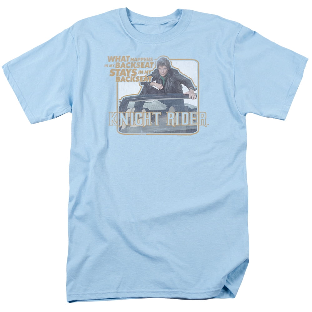 Knight Rider Back Seat Mens Short Sleeve Shirt (Light Blue, ) - Walmart.com