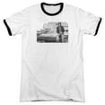 thumbnail image 1 of Knight Rider Black Knight Adult Ringer T-Shirt White Black, 1 of 1