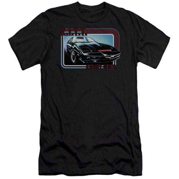 Knight Rider Kitt Adult 30/1 T-Shirt Black