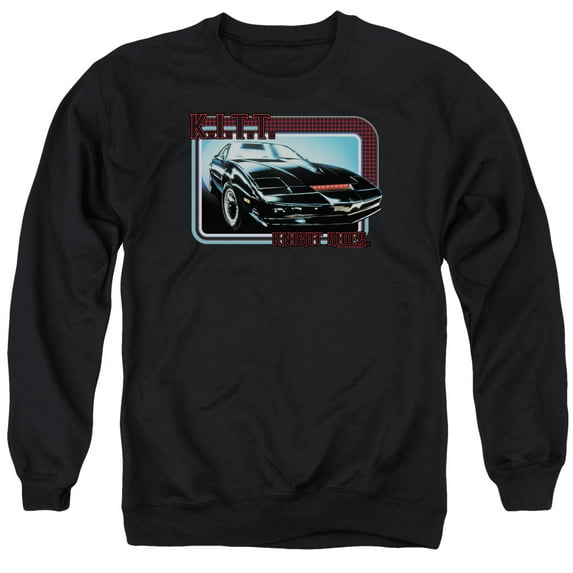 Knight Rider Kitt Adult Crewneck Sweatshirt Black