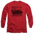 thumbnail image 1 of Knight Rider Kitt Happens Long Sleeve Adult 18/1 T-Shirt Red, 1 of 1
