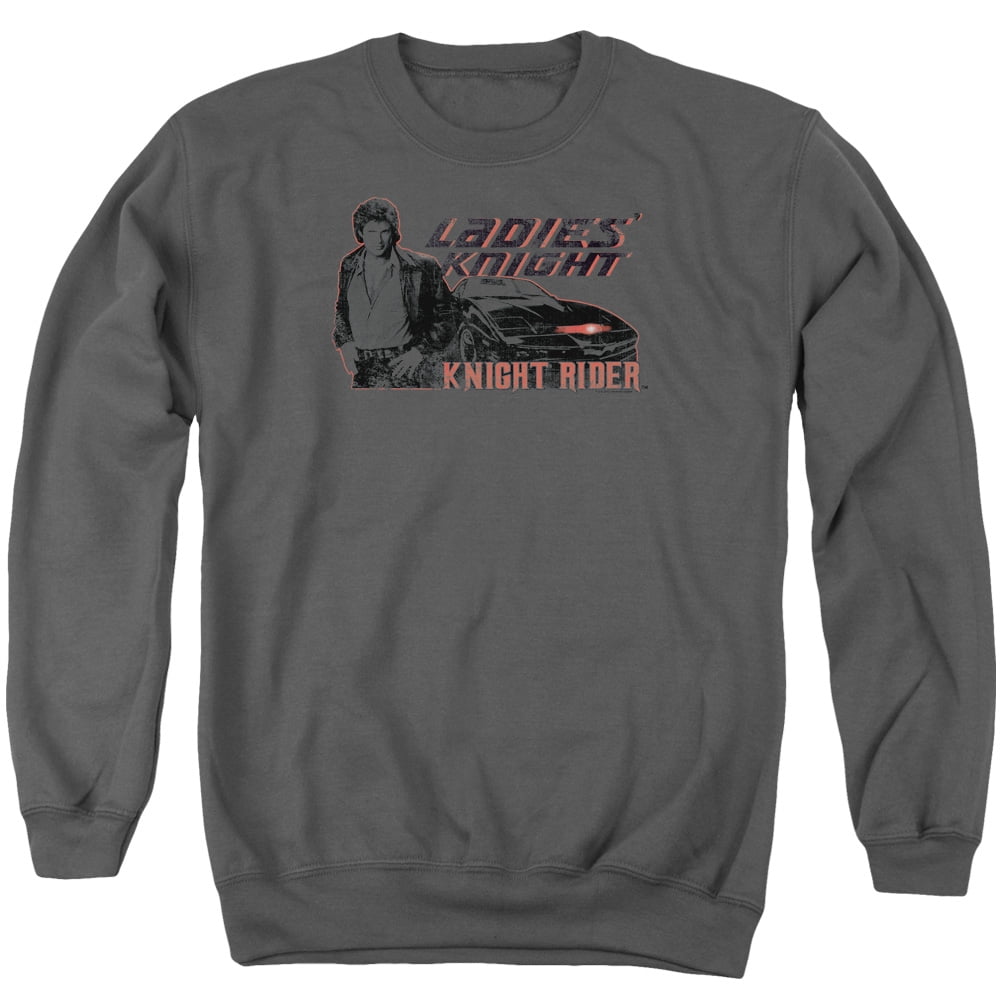 Knight Rider Ladies Knight Adult Crewneck Sweatshirt Charcoal - Walmart.com