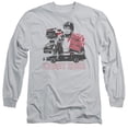 thumbnail image 1 of Knight Rider Super Pursuit Mode Long Sleeve Adult 18/1 T-Shirt Silver, 1 of 1