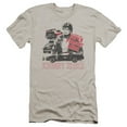 thumbnail image 1 of Knight Rider Super Pursuit Mode Premium Adult Slim Fit 30/1 T-Shirt Silver, 1 of 1