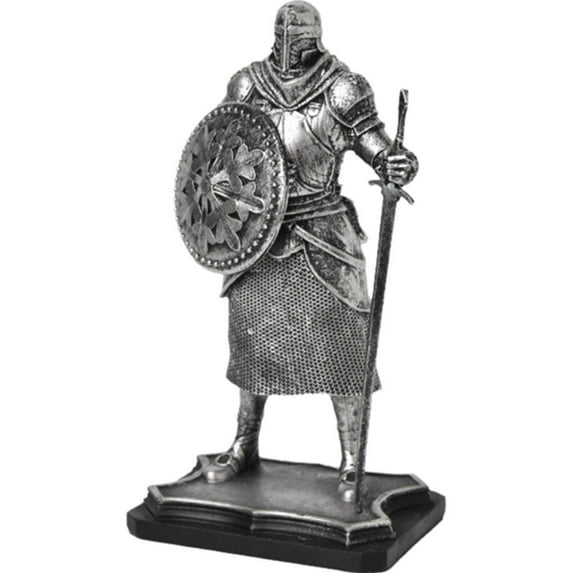 Knight Statue Art Decorative Medieval Knight Statue Abstract Figure Knight Figurine Ornament Knight Sculpture for Home Office Table Bookshelf Decor
