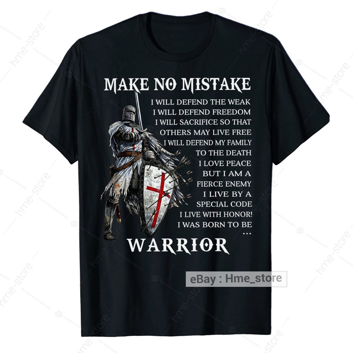 Templar Dc Knight Templar Make No Mistake I Born To Be Warrior Of God Christian ...
