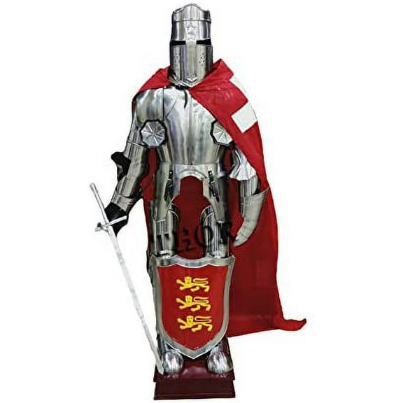 Knight Templar Suit of Armor Crusader Renaissance Armour Costume Halloween
