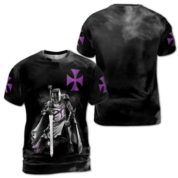 Knight Templar The Darkness Knight Men's T-shirt S-5XL