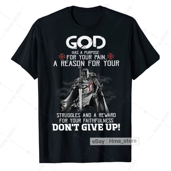 Knight Templar Warrior Of God Purpose Don't Give Up Crusader Christian ...