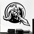 thumbnail image 1 of Knight Wall Decal Sword Shield Armor Medieval Style Weapons Vinyl Window Sticker Teen Boys Bedroom Playroom Home Decor 30x33cm, 1 of 4