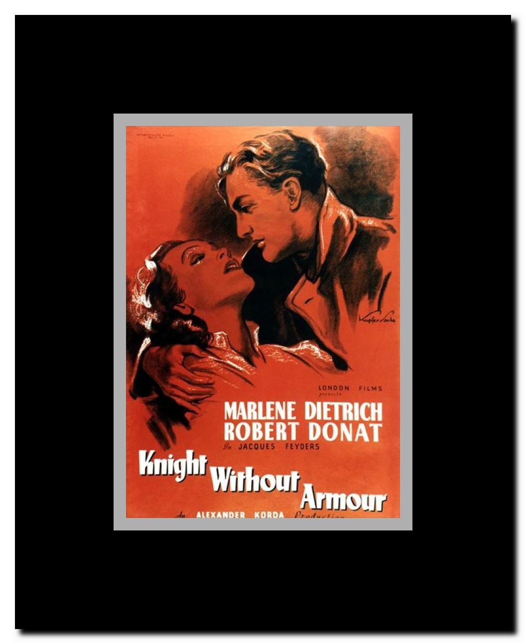 Knight Without Armour Framed Movie Poster