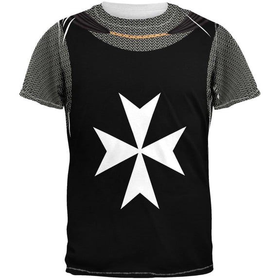 Knights Hospitaller Costume All Over Adult T-Shirt - Small