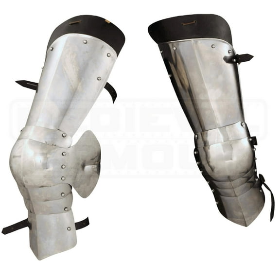 Knights Plated Leg Guard Medieval Gothic Steel Armour Halloween Costume
