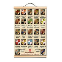 Knights Templar Armor Warrior Poster Wall Art for Gift Home Wall Hanging Decor - Nordic Canvas Wood Scroll Painting Wall Banner 3,Multicolor,11.8X17.7 inches