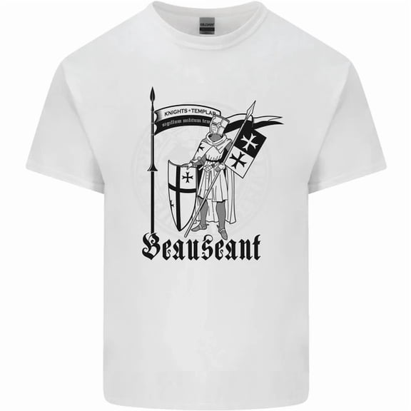 Knights Templar Beauseant St Georges Day Mens Womens T-Shirt