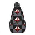 thumbnail image 1 of Knights Templar Cross Sling Crossbody Chest Bag Men Cool Medieval Deus Vult Shoulder Backpack for Travel Cycling, 1 of 7