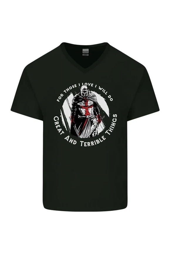 Knights Templar St Georges Fathers Day Mens T-Shirt